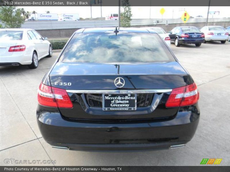 Black / Black 2012 Mercedes-Benz E 350 Sedan