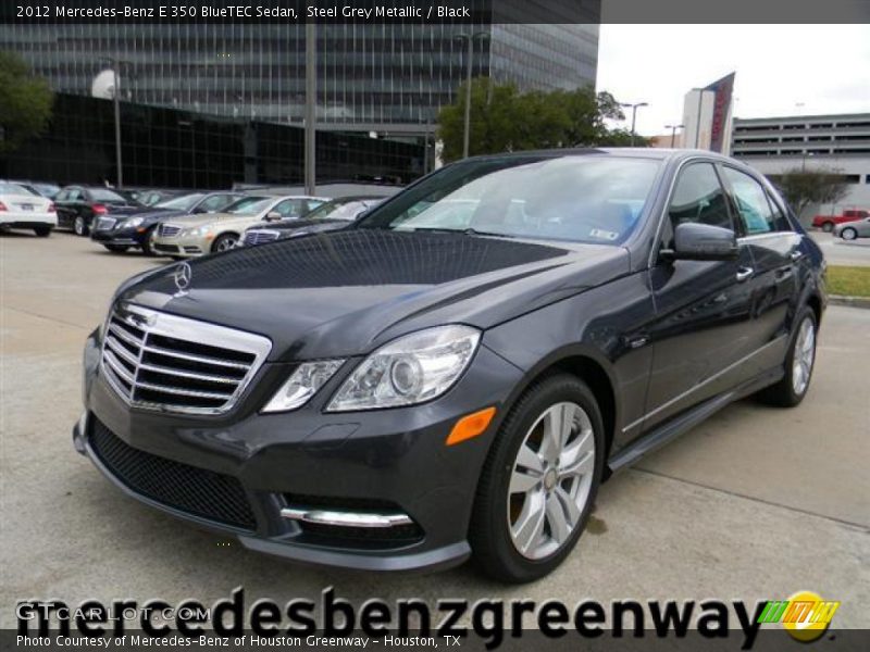 Steel Grey Metallic / Black 2012 Mercedes-Benz E 350 BlueTEC Sedan