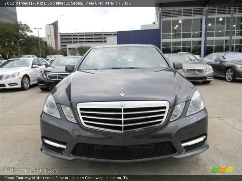 Steel Grey Metallic / Black 2012 Mercedes-Benz E 350 BlueTEC Sedan