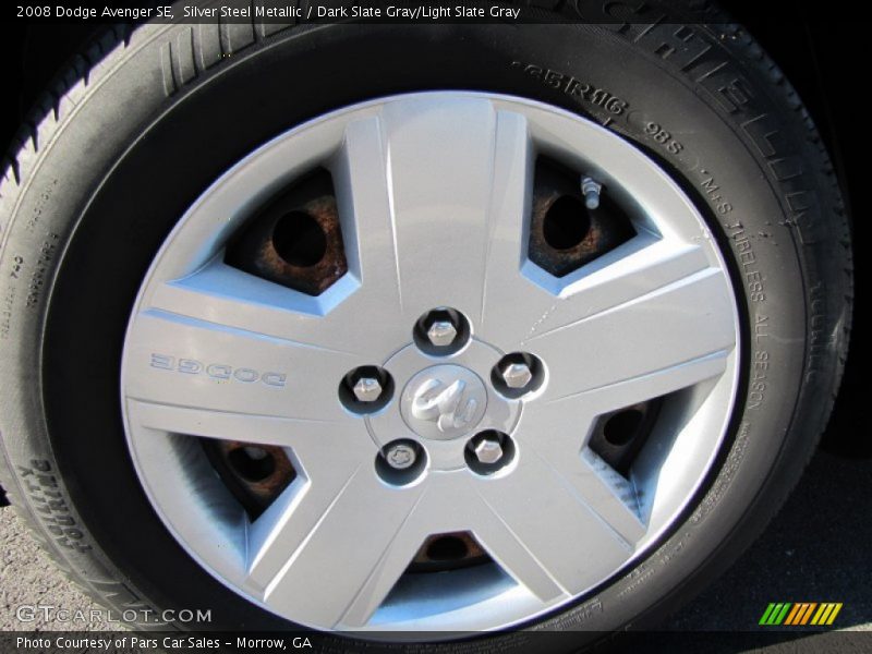 Silver Steel Metallic / Dark Slate Gray/Light Slate Gray 2008 Dodge Avenger SE