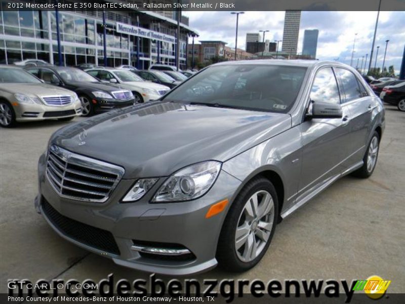 Palladium Silver Metallic / Black 2012 Mercedes-Benz E 350 BlueTEC Sedan