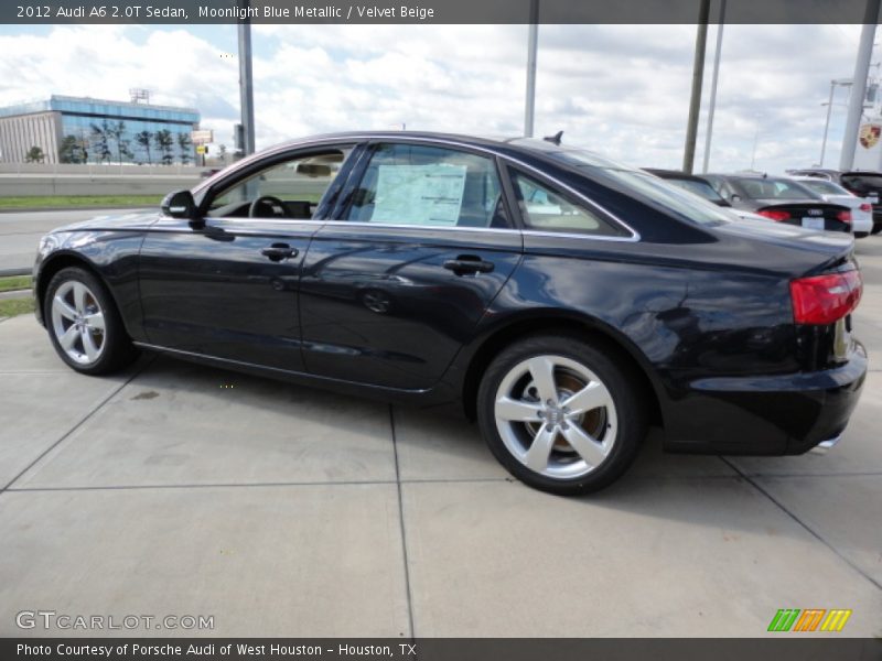 Moonlight Blue Metallic / Velvet Beige 2012 Audi A6 2.0T Sedan