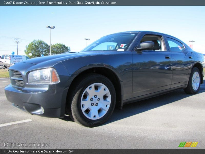 Steel Blue Metallic / Dark Slate Gray/Light Graystone 2007 Dodge Charger