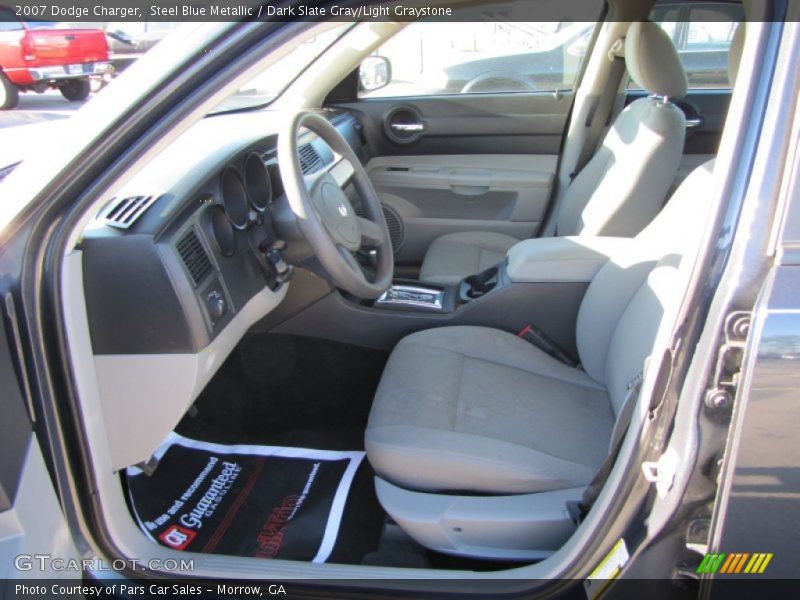 Steel Blue Metallic / Dark Slate Gray/Light Graystone 2007 Dodge Charger