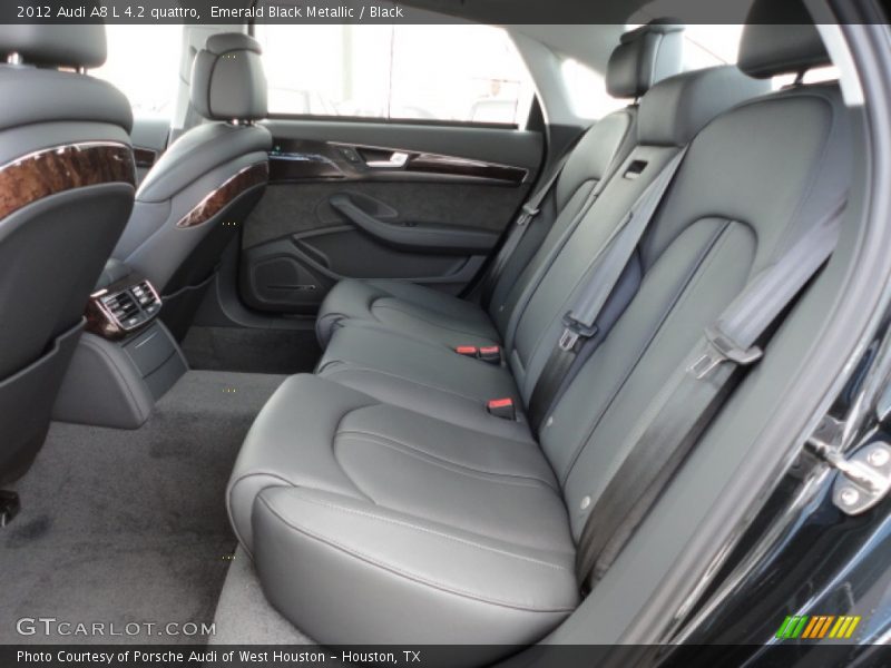 Emerald Black Metallic / Black 2012 Audi A8 L 4.2 quattro