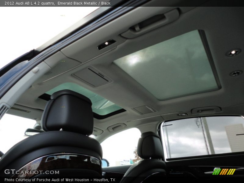 Emerald Black Metallic / Black 2012 Audi A8 L 4.2 quattro