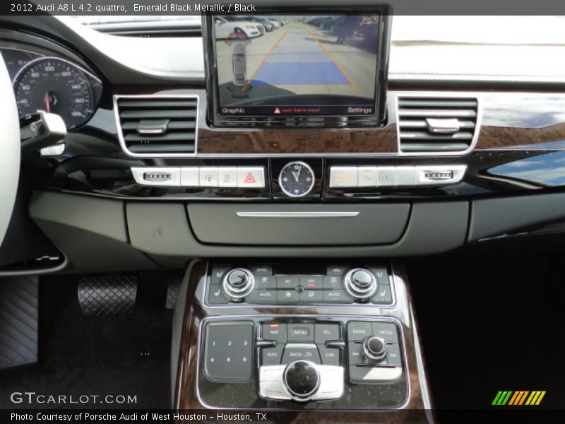 Emerald Black Metallic / Black 2012 Audi A8 L 4.2 quattro