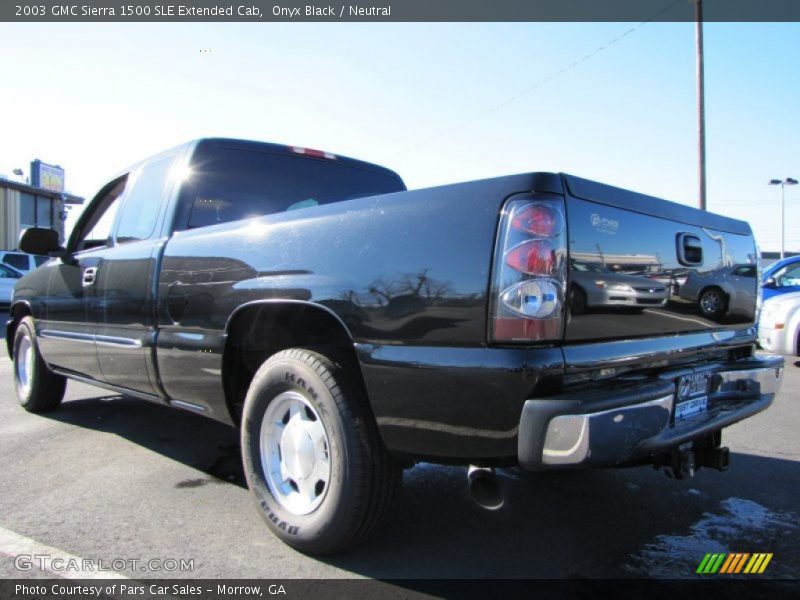 Onyx Black / Neutral 2003 GMC Sierra 1500 SLE Extended Cab