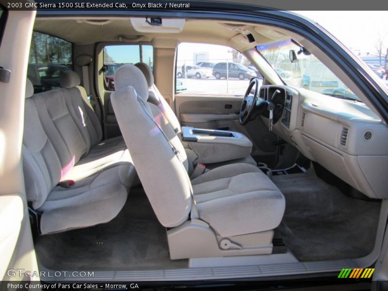 Onyx Black / Neutral 2003 GMC Sierra 1500 SLE Extended Cab