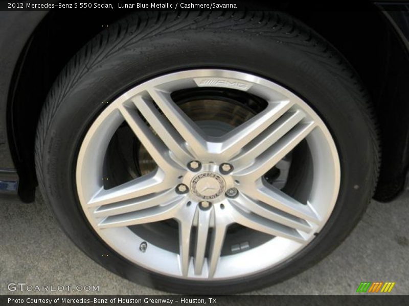 Lunar Blue Metallic / Cashmere/Savanna 2012 Mercedes-Benz S 550 Sedan