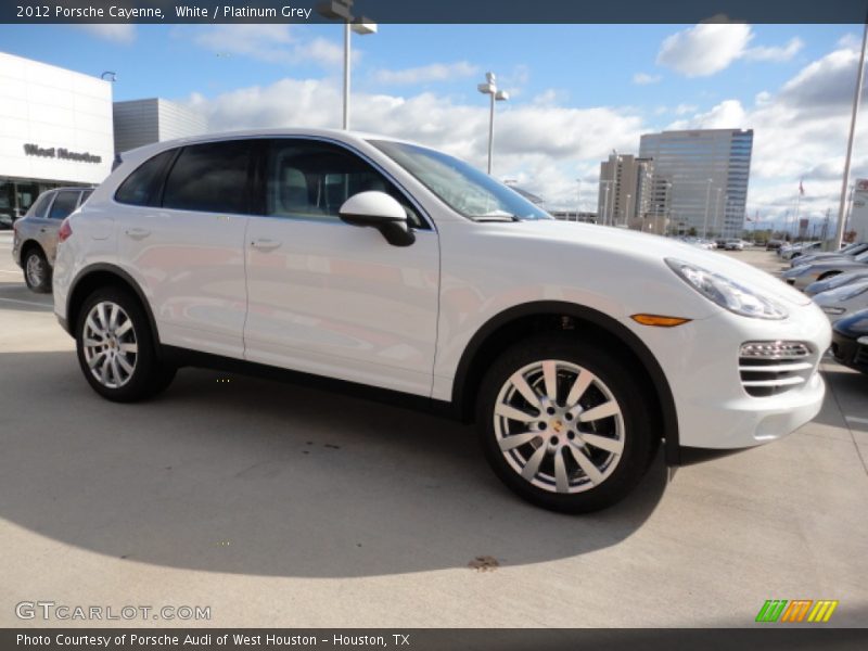 White / Platinum Grey 2012 Porsche Cayenne