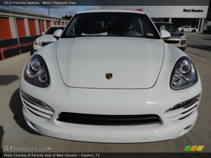 White / Platinum Grey 2012 Porsche Cayenne