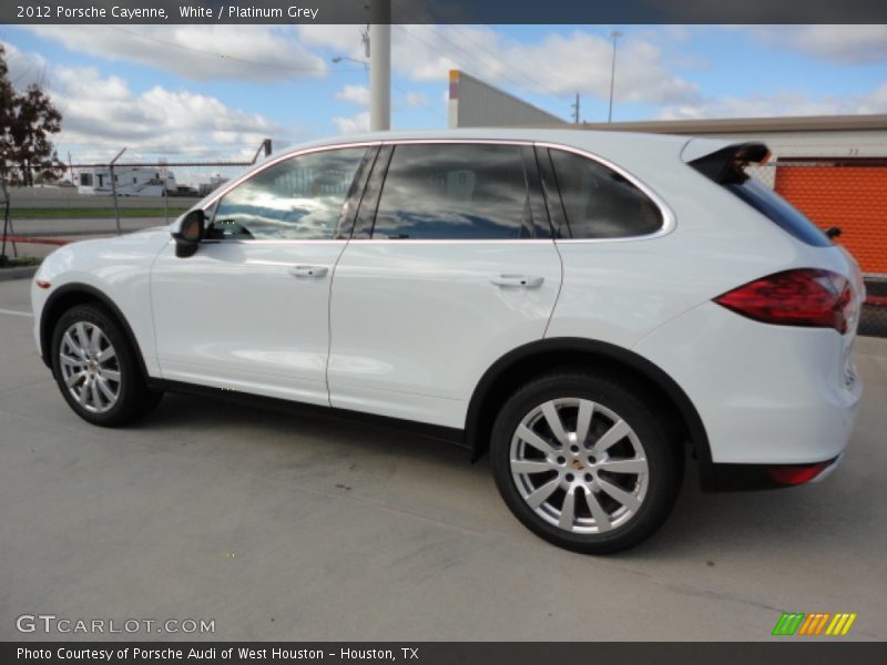 White / Platinum Grey 2012 Porsche Cayenne