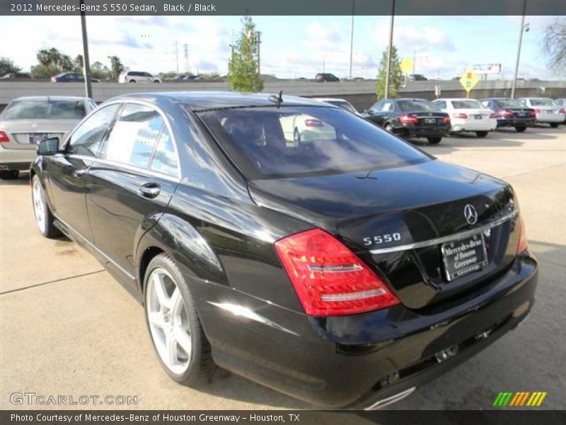 Black / Black 2012 Mercedes-Benz S 550 Sedan