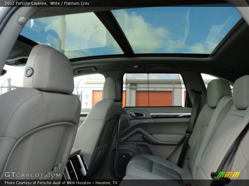 Sunroof of 2012 Cayenne 