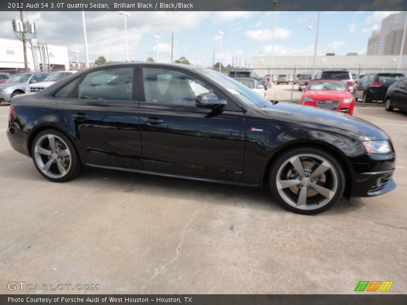 Brilliant Black / Black/Black 2012 Audi S4 3.0T quattro Sedan