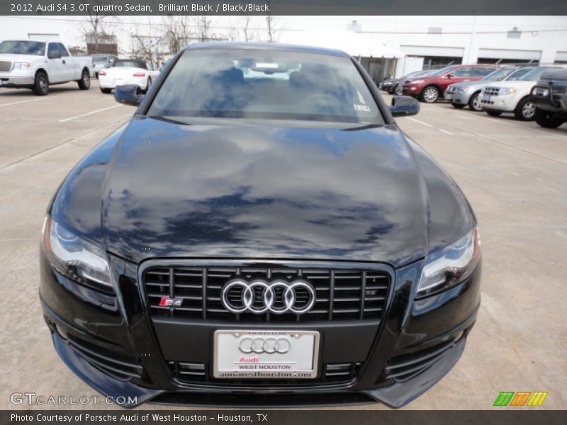 Brilliant Black / Black/Black 2012 Audi S4 3.0T quattro Sedan