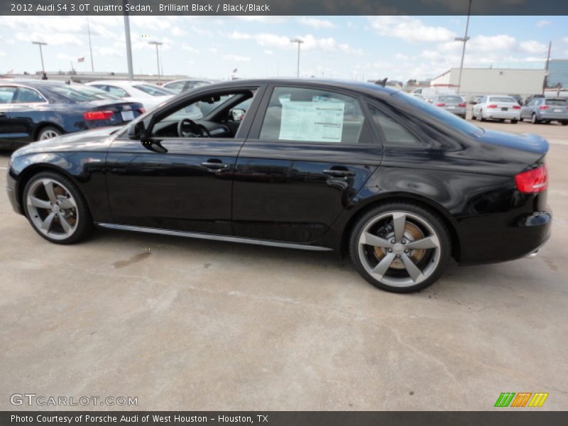 Brilliant Black / Black/Black 2012 Audi S4 3.0T quattro Sedan