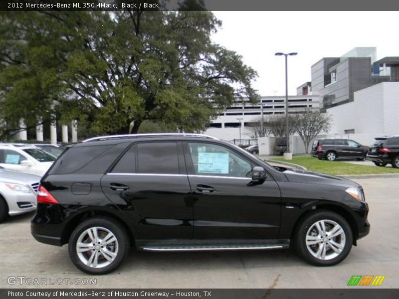 Black / Black 2012 Mercedes-Benz ML 350 4Matic