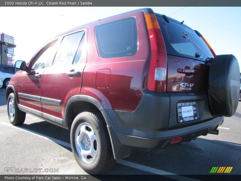 Chianti Red Pearl / Saddle 2003 Honda CR-V LX