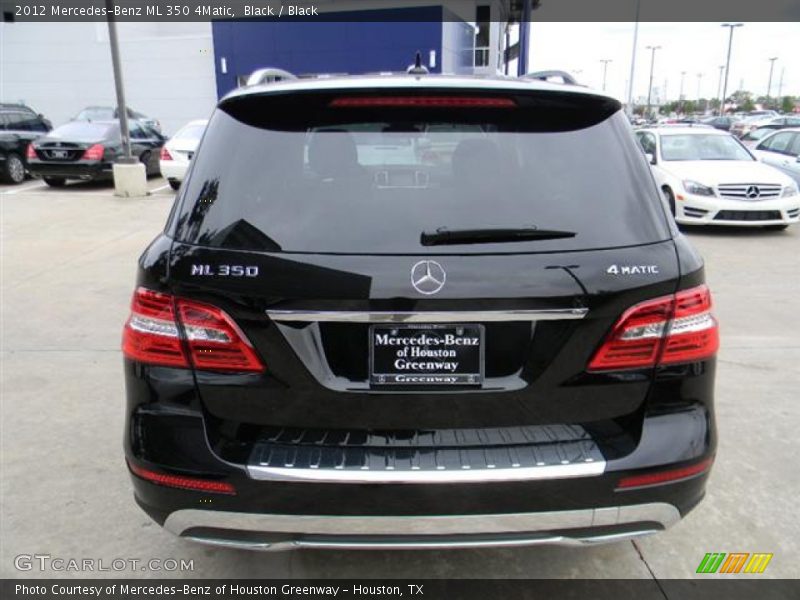 Black / Black 2012 Mercedes-Benz ML 350 4Matic