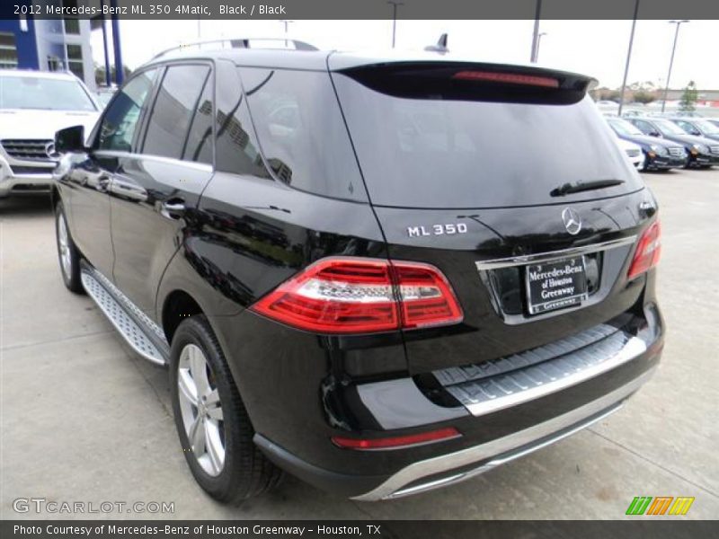 Black / Black 2012 Mercedes-Benz ML 350 4Matic