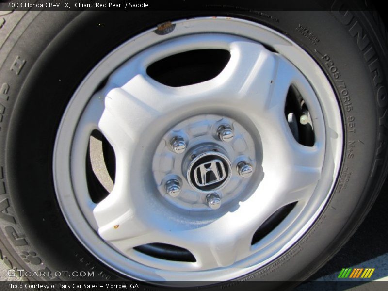 Chianti Red Pearl / Saddle 2003 Honda CR-V LX