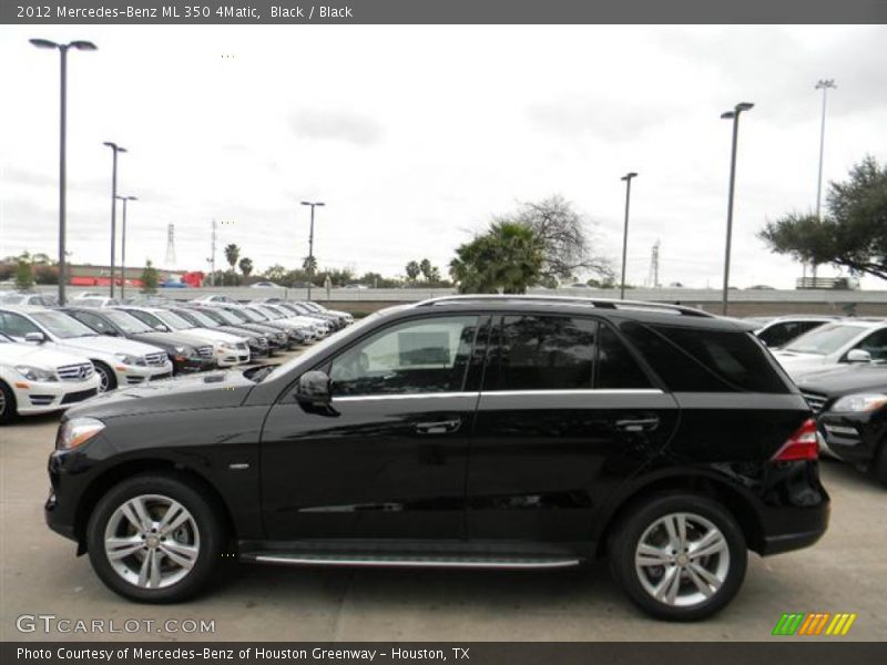 Black / Black 2012 Mercedes-Benz ML 350 4Matic