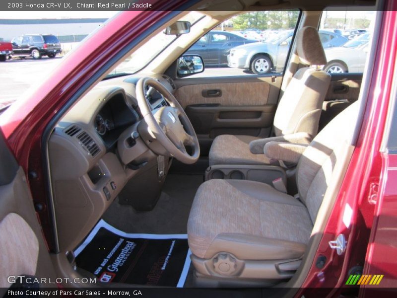 Chianti Red Pearl / Saddle 2003 Honda CR-V LX
