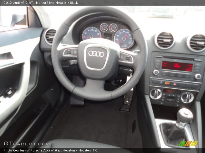 Monza Silver Metallic / Black 2012 Audi A3 2.0T