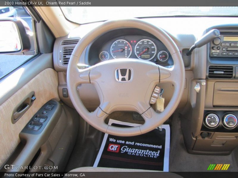Chianti Red Pearl / Saddle 2003 Honda CR-V LX