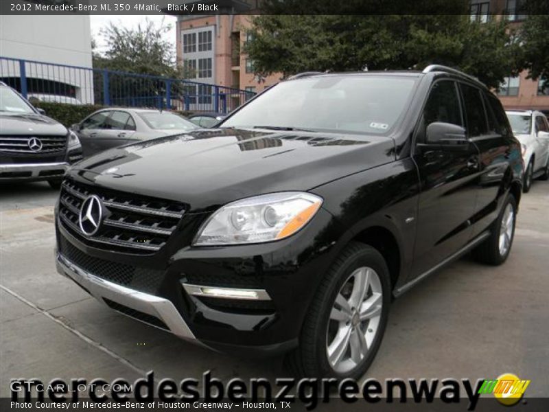 Black / Black 2012 Mercedes-Benz ML 350 4Matic