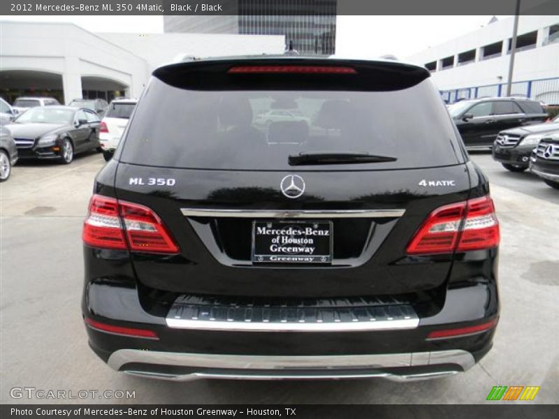 Black / Black 2012 Mercedes-Benz ML 350 4Matic