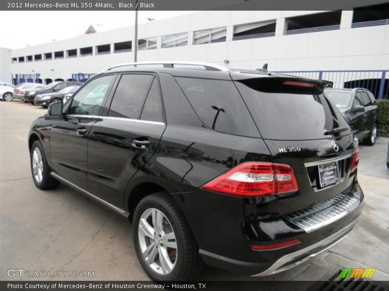 Black / Black 2012 Mercedes-Benz ML 350 4Matic