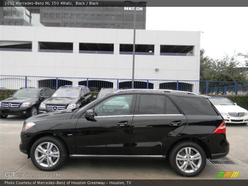 Black / Black 2012 Mercedes-Benz ML 350 4Matic