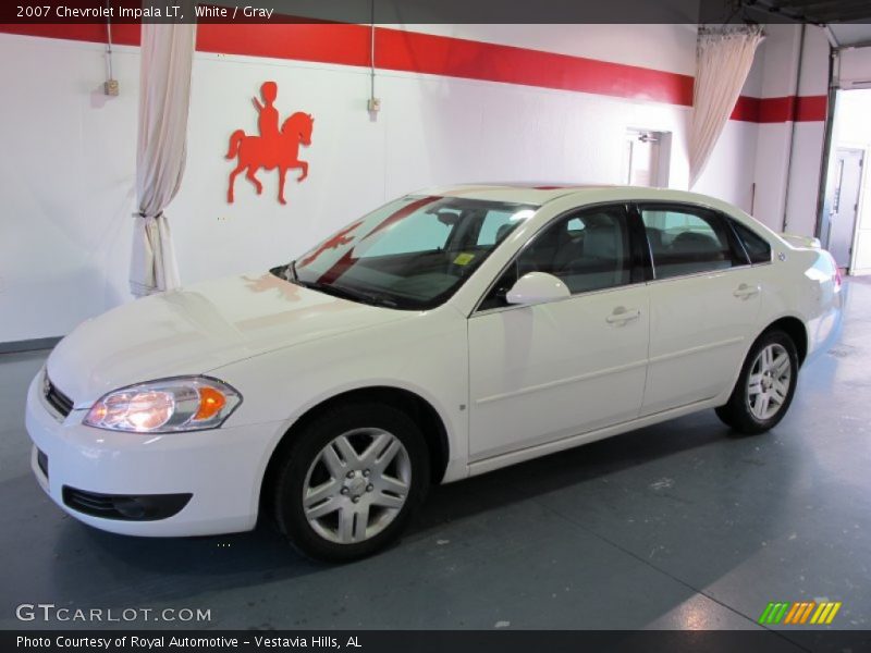 White / Gray 2007 Chevrolet Impala LT