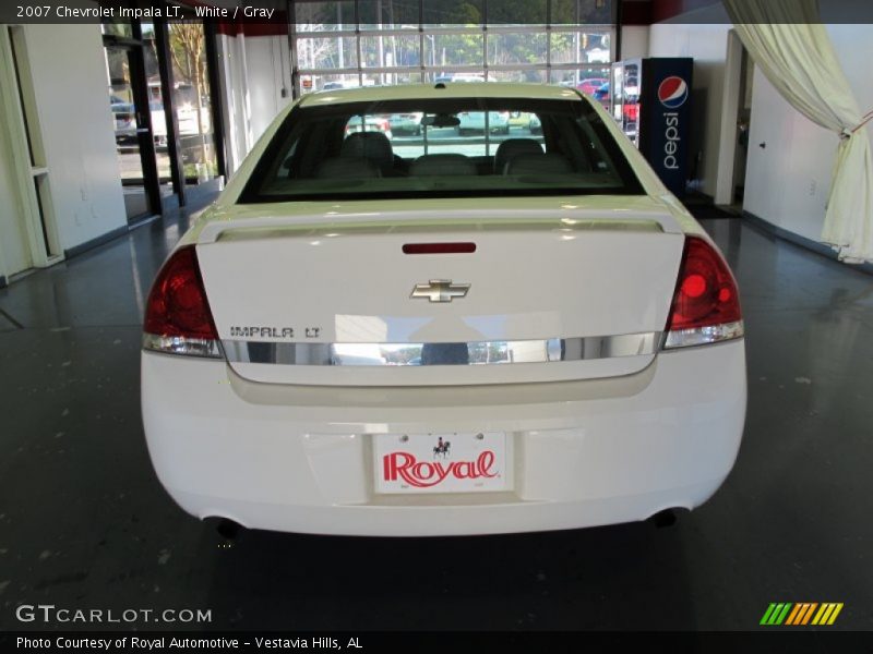 White / Gray 2007 Chevrolet Impala LT