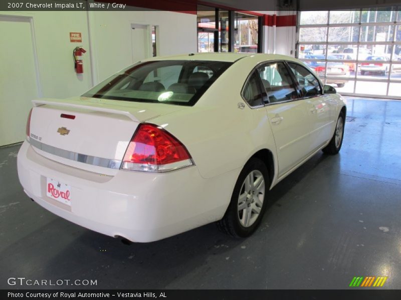 White / Gray 2007 Chevrolet Impala LT