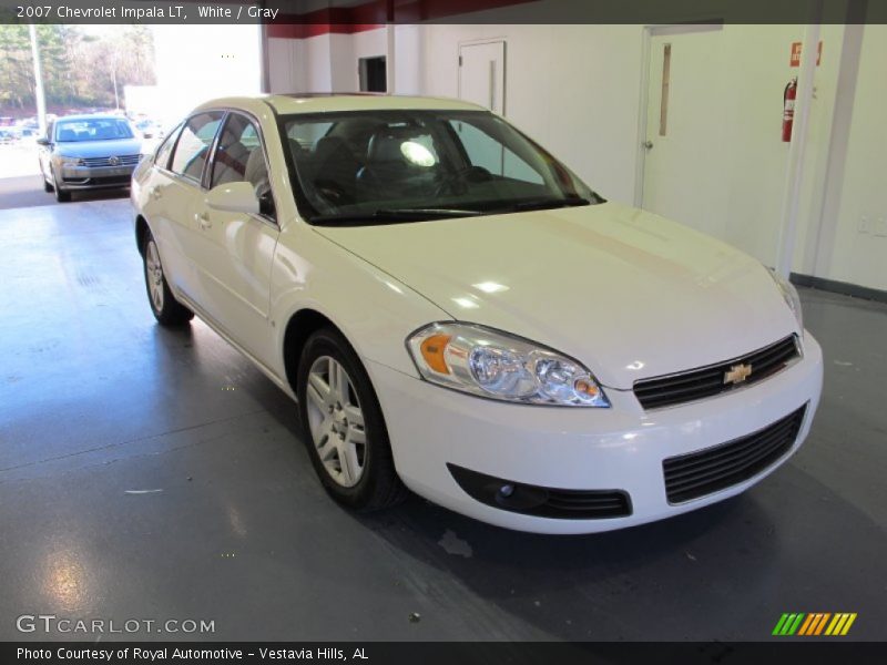 White / Gray 2007 Chevrolet Impala LT