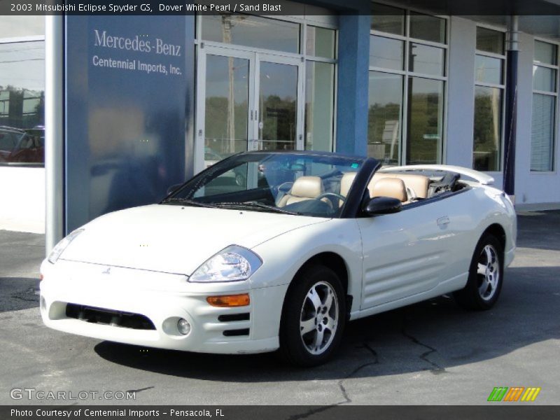 Dover White Pearl / Sand Blast 2003 Mitsubishi Eclipse Spyder GS