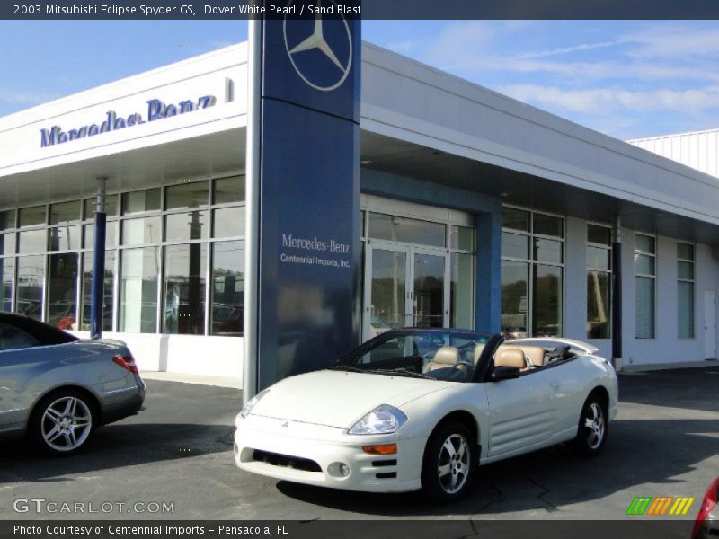 Dover White Pearl / Sand Blast 2003 Mitsubishi Eclipse Spyder GS
