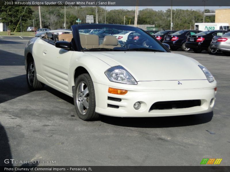 Dover White Pearl / Sand Blast 2003 Mitsubishi Eclipse Spyder GS