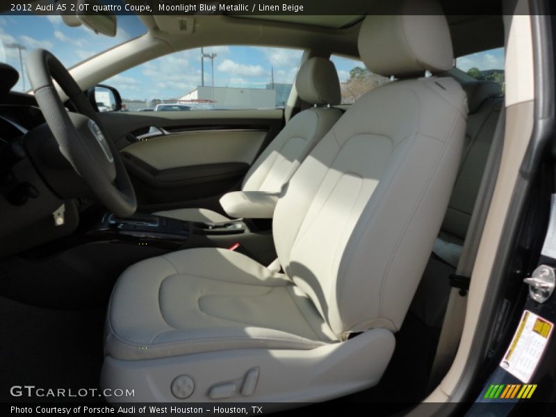 Moonlight Blue Metallic / Linen Beige 2012 Audi A5 2.0T quattro Coupe