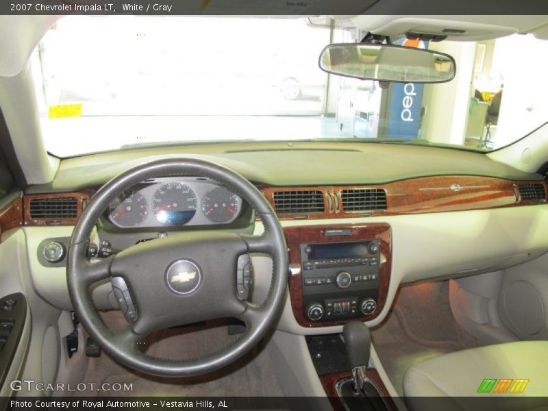 White / Gray 2007 Chevrolet Impala LT