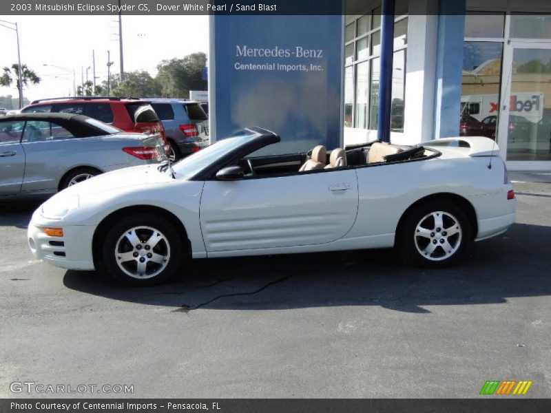 Dover White Pearl / Sand Blast 2003 Mitsubishi Eclipse Spyder GS