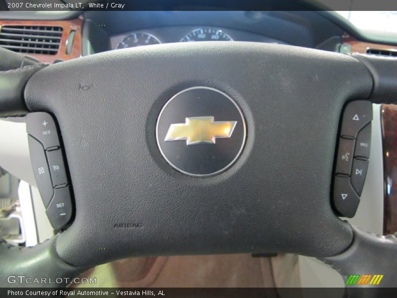 White / Gray 2007 Chevrolet Impala LT