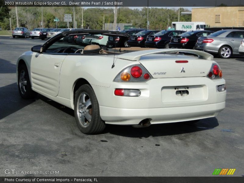 Dover White Pearl / Sand Blast 2003 Mitsubishi Eclipse Spyder GS