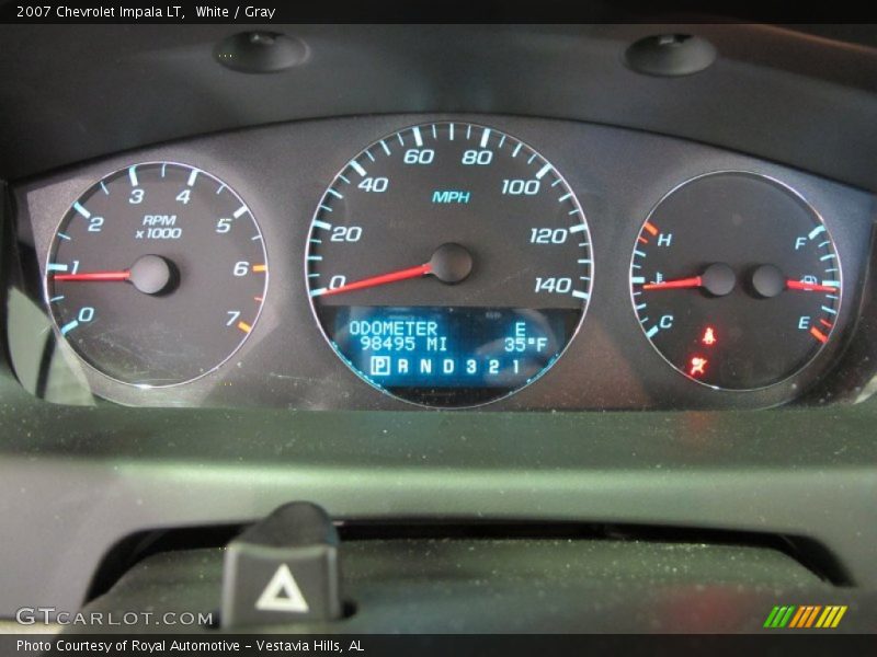 White / Gray 2007 Chevrolet Impala LT
