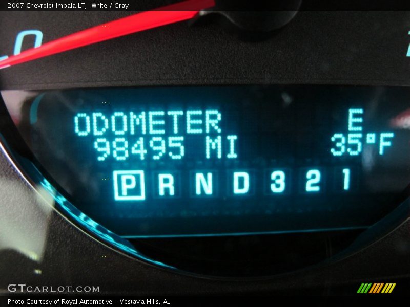 White / Gray 2007 Chevrolet Impala LT