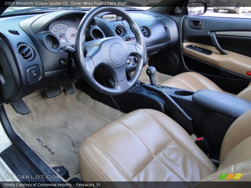 Dover White Pearl / Sand Blast 2003 Mitsubishi Eclipse Spyder GS
